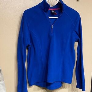 Lands' End Women's Vibrant Blue Half-Zip Sweatshirt